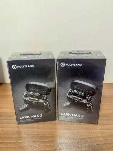 Microfone Hollyland LARK MAX 2 Duo Combo c/ 4 Microfones para Câmeras e Dispositivo Móveis