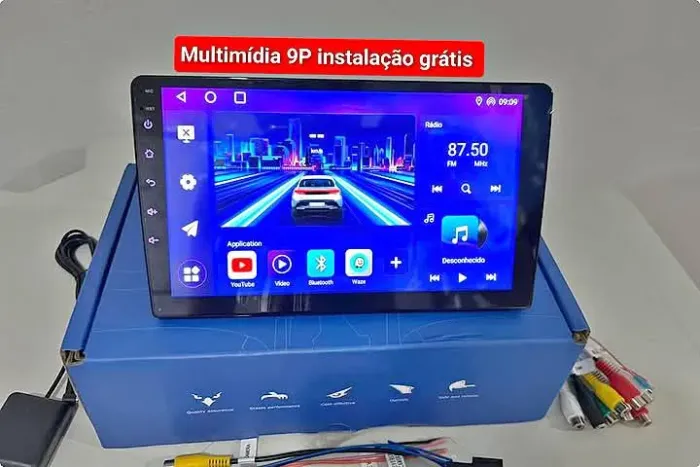 Central multimídia 9 polegada Android 4ram 64g carplay YouTube bluetooth Netflix