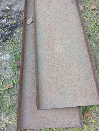 Chapa piso de aço dobrada carretinha gaiola