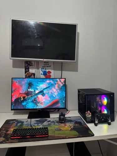 Vendo ou troco pc gamer novo, completo e garantia - ryzen 5 loja wyll informática