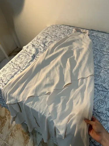 Vestido longo assimétrico