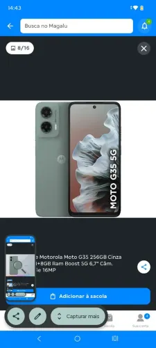 Vendo moto g35 semi novo