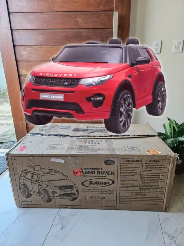 Carrinho Elétrico Infantil Land Rover 12V Vermelho Mini Caminhonete Controle NF Garantia