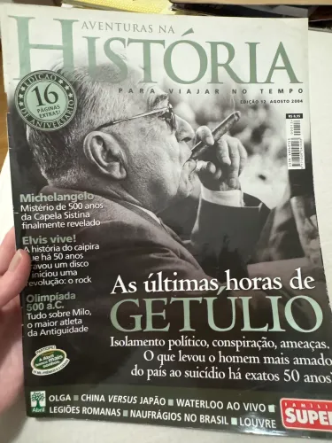 Revista rara Edição de 2004 Getúlio Vargas- Aventuras na História ( para viajar no tampo )