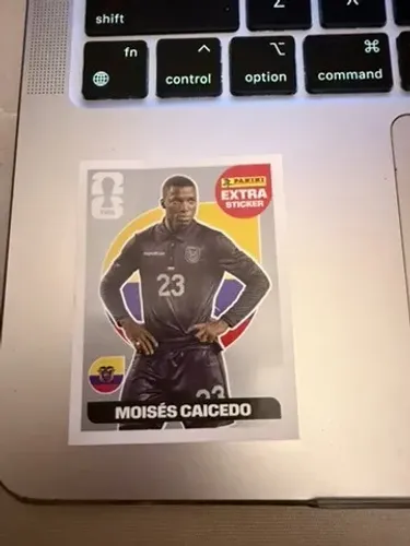 Panini Copa do Mundo 2026 América Moises Caicedo prata extra não usad