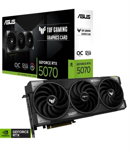 Placa De Vídeo ASUS TUF Gaming GeForce RTX 5070 12 GB GDDR7 OC Edition