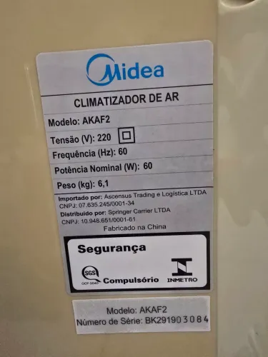 CLIMATIZADOR DE AR MIDEA PERFEITO!
