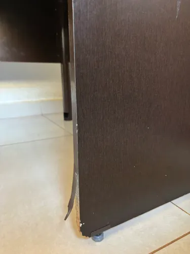Vendo mesa de madeira em L