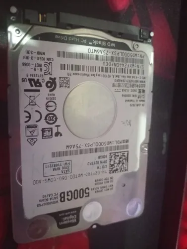 HD de notebook 500gb