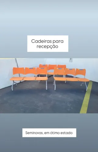 Cadeiras usadas pra recepção(OBS;Leia a descrição)