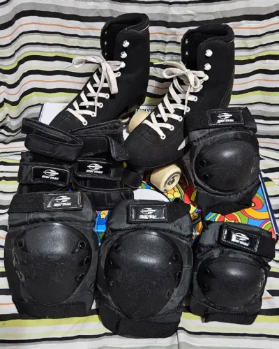 Patins Fila Roller Petro + Kit Proteção Mormaii 