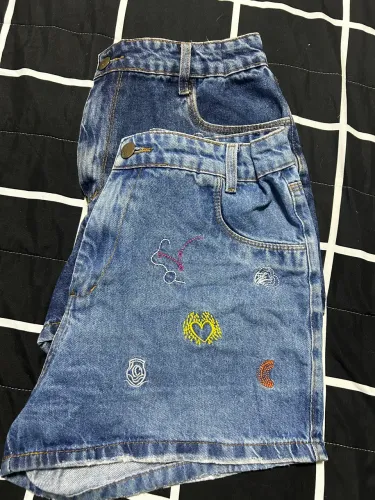 Kit 2 short jeans feminino