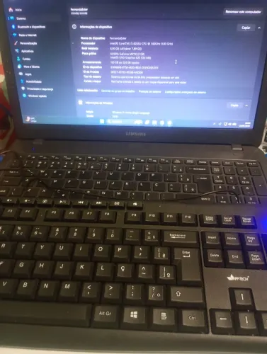Notebook Samsung i5 8° Geração