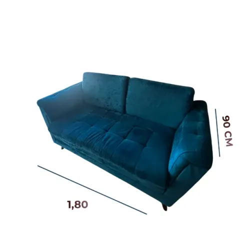 Sofá Azul de 3 lugares