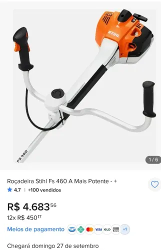 Roçadeira sthil fs 460