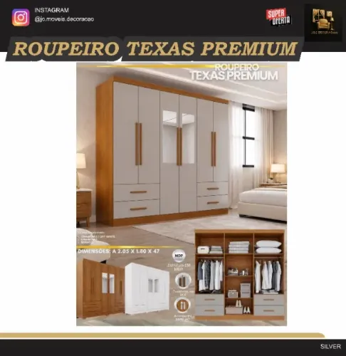 ROUPEIRO TEXAS COM ESPELHO