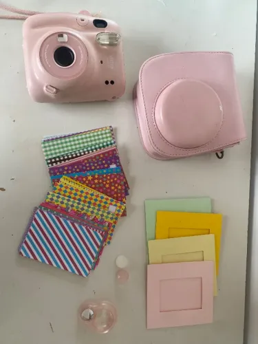 instas mini 11 rosa (com acessórios) 