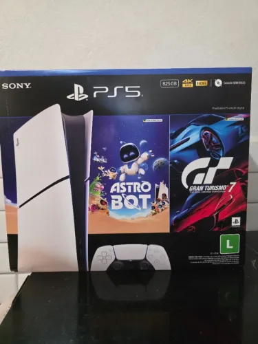 PlayStation 5 Digital Edition 825GB Lacrado NF + 1 Ano de Garantia
