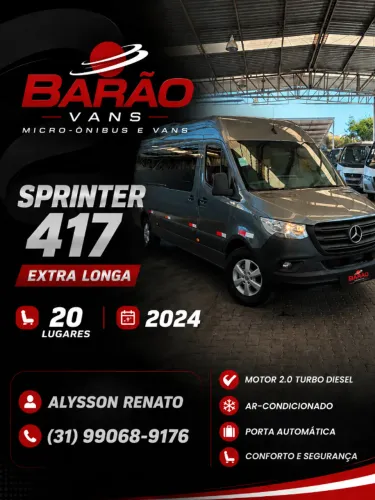 Mercedes-Benz Sprinter 417 Furgão Ext. L.t.a Die. (e6) 2024