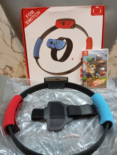Jogo Nintendo switch ringfit adventure com acessórios 