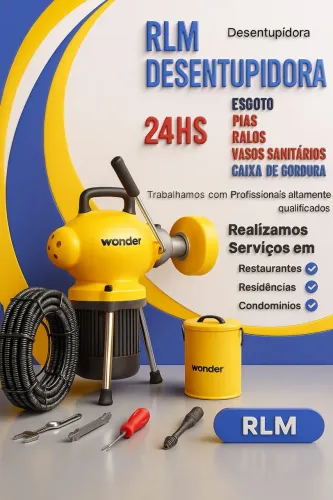 Desentupidora de esgoto ralo e pias 