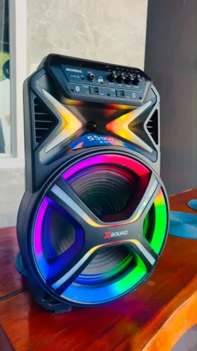 Caixa de som amplificada Mondial 550w