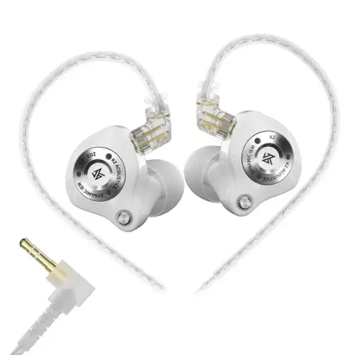 Fone de Ouvido KZ EDX Pro X Com Microfone - Branco LACRADO