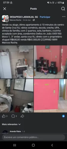 Vendo excelente apartamento em santa cruz RJ.