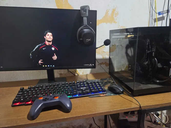 PC Gamer + Monitor + Headset + Controle - Kit Completo
