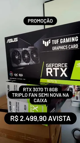Placa de video RTX 3070 TI