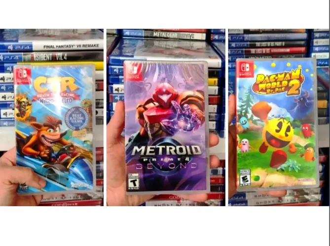Jogos de Nintendo Switch (mídia física)