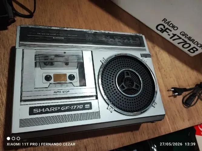 Rádio Gravador Cassete SHARP GF-1770