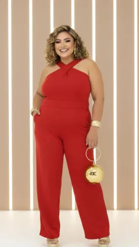 Macacão longo plus size perfeito 