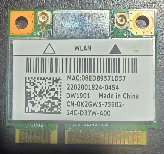 Placa WiFi Bluetooth Dell DW1901