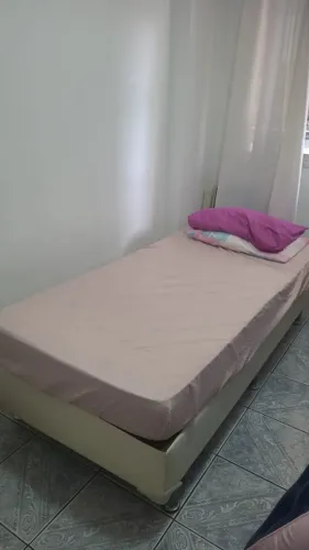 CAMA + COLCHÃO DE SOLTEIRO ORTOBOM