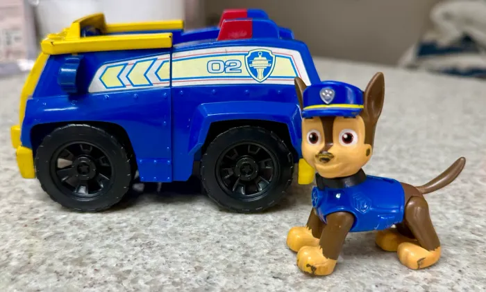 Carrinho Patrulha Canina com Boneco Chase Original - Ótimo Estado