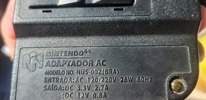 Fonte Original BI VOLT Nintendo 64 110/220