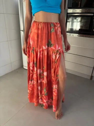 Saia longa floral 