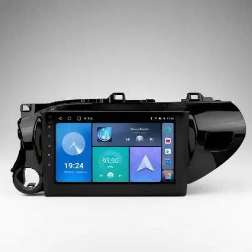Central Multimídia Android 14 9 Pol. 4Gb/64Gb Carplay/A. Auto Hilux 2017 a 2026