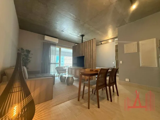 Studio MOBILIADO, para Locação com 1 dormitório, com 50 m² - Vila Olimpia
