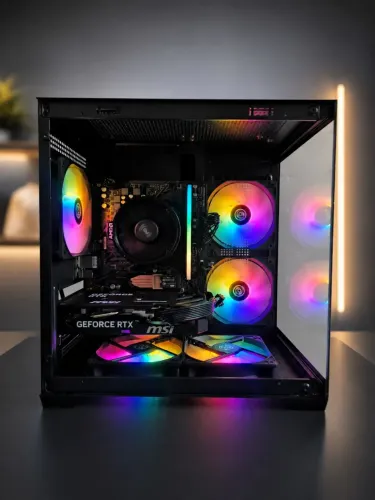 PC Gamer AMD Ryzen 5 5500 RTX MSI 5060 8GB A520M 16GB DDR4 SSD NVMe 512GB Fonte 600W