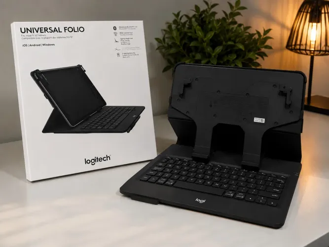 ? Teclado Logitech Universal Folio - Para Tablets de 9? a 10? | Nunca usado