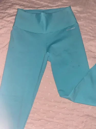Calça legging feminina azul, tamanho P