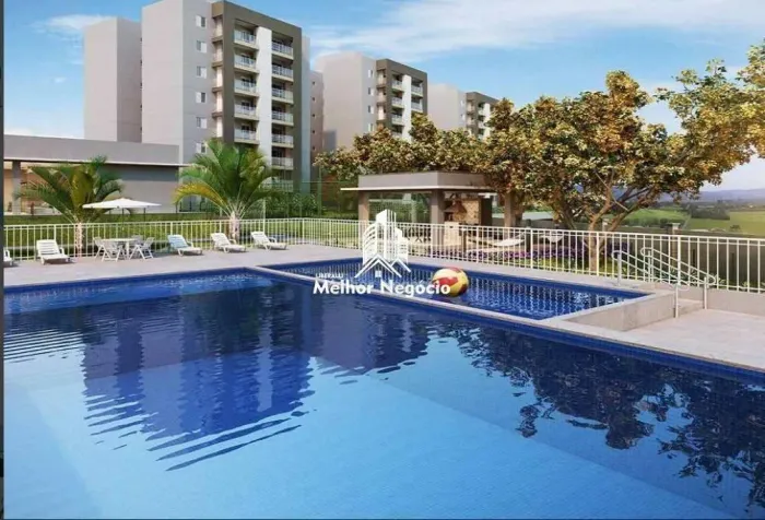 Apartamento à venda em Paulínia, Balneário Tropical, com 2 quartos, com 60 m²