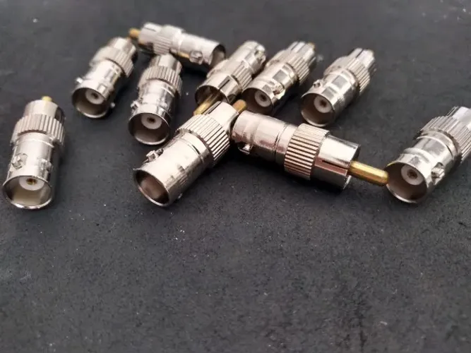 ADAPTADOR PLUG RCA X JACK BNC - 10 pçs