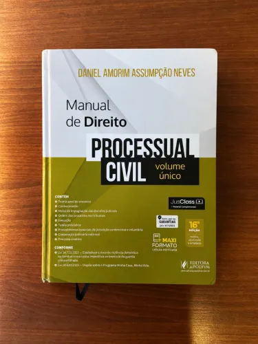Manual de Direito Processual Civil - Daniel Amorim | 16ª edição