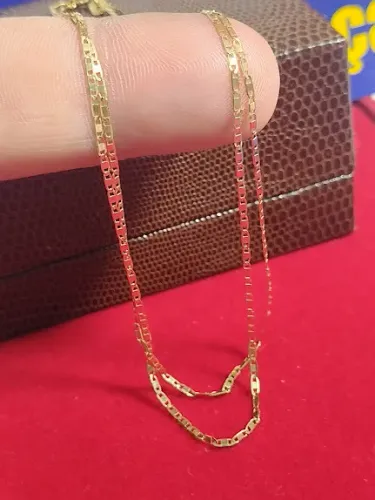 Cordão Piastrine Ouro 18 Kilates Peso 2.67 Gramas 60 Cm 1.5 mm