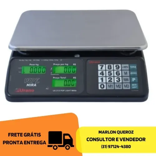 Balança Eletrônica 32KG Urano Nova