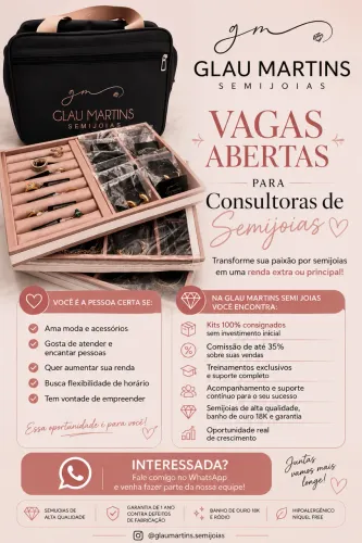 Consultora de Semijoias | Kit 100% Consignado | Sem Investimento