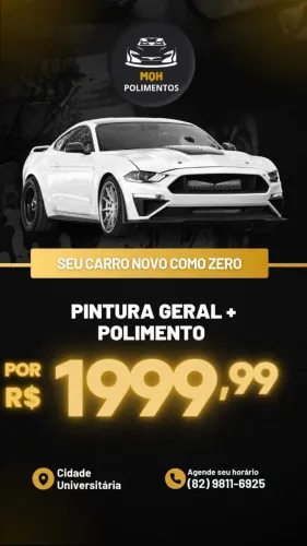 SERVIÇO DE PINTURA AUTOMOTIVA